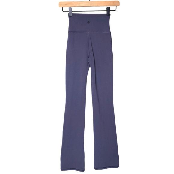 Athleta Pants Transcend Slim Flare Black Yoga Athleisure Training Purple XXS - Picture 2 of 11